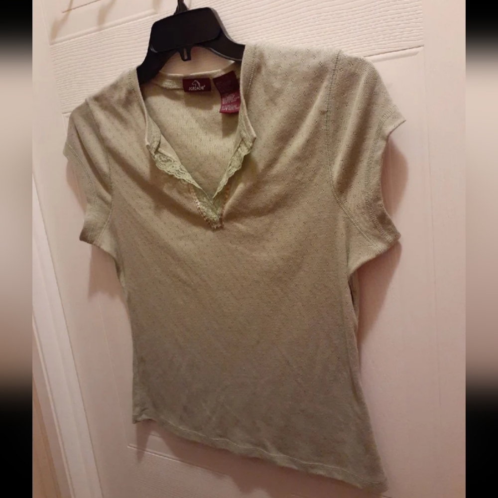 Jordache Light Green Short Sleeve Tee